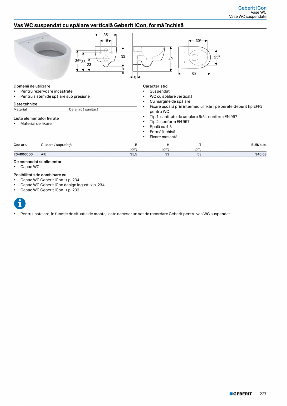 Pagina 215-Catalog GEBERIT - Colectii 2022-2023  Catalog, brosura Romana at, blat şi
proiecție mică,...