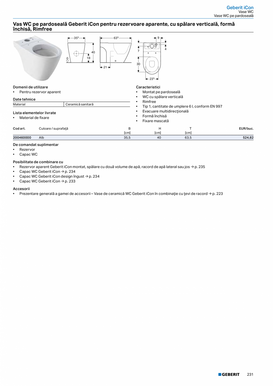 Pagina 219-Catalog GEBERIT - Colectii 2022-2023  Catalog, brosura Romana ră fină
Culoare / suprafaţă
...
