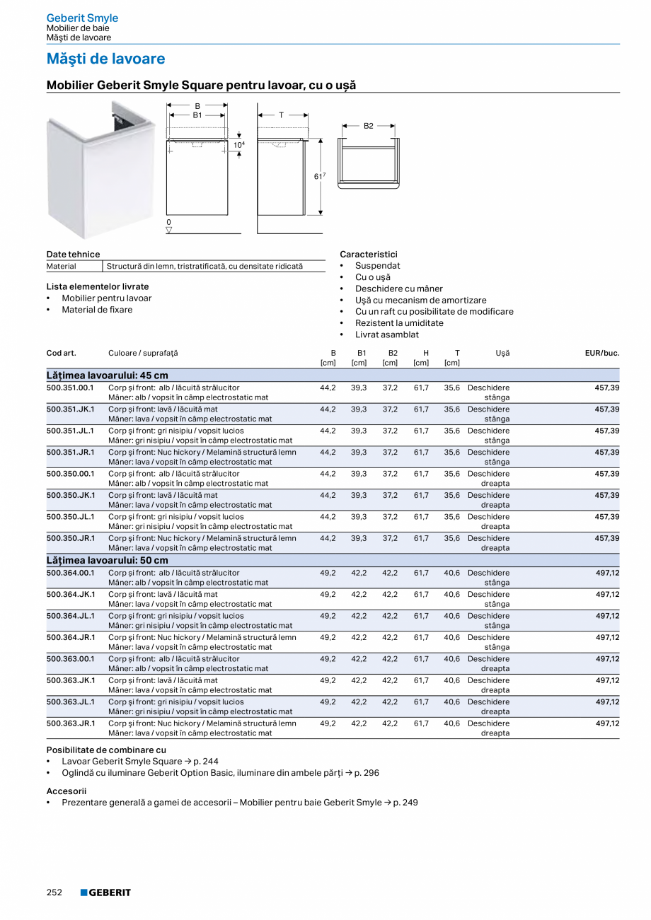 Pagina 240-Catalog GEBERIT - Colectii 2022-2023  Catalog, brosura Romana u iluminare directă și indirectă...