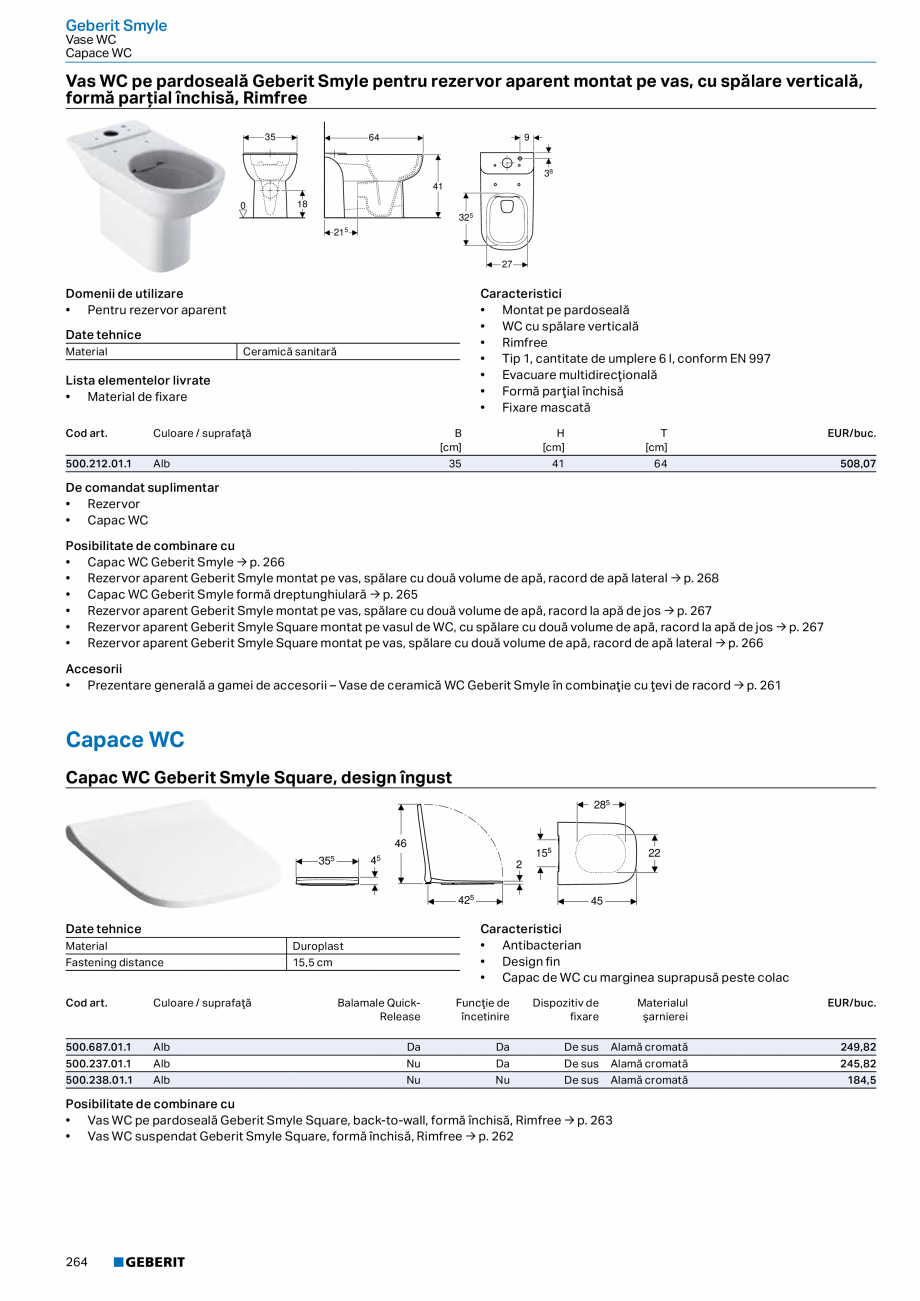 Pagina 252-Catalog GEBERIT - Colectii 2022-2023  Catalog, brosura Romana e ușoară cu dispozitivul de fixare...