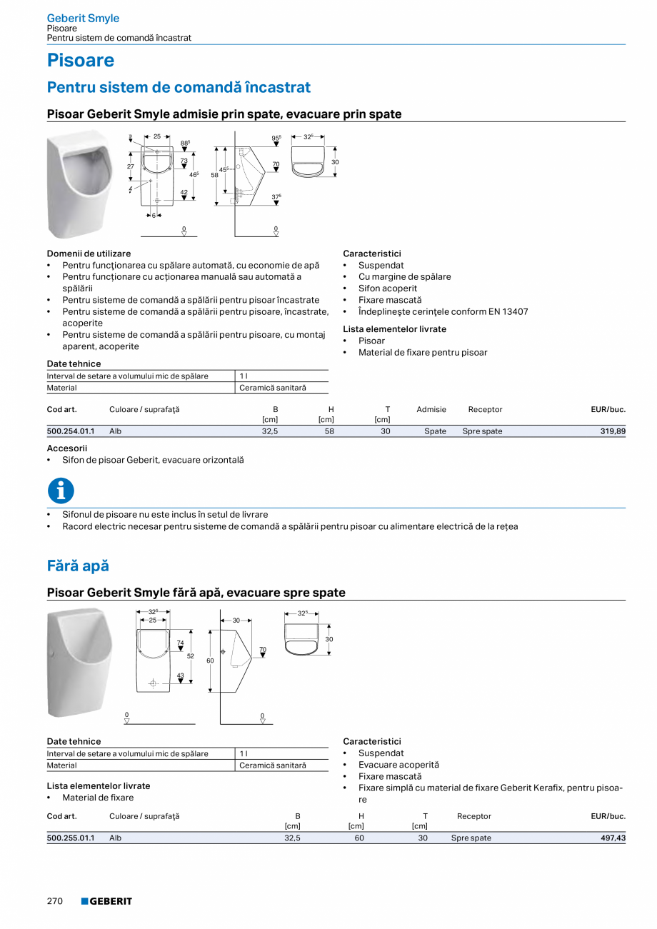 Pagina 258-Catalog GEBERIT - Colectii 2022-2023  Catalog, brosura Romana .  .  .  .  .  .  .  .  .  .  .  .  . ...