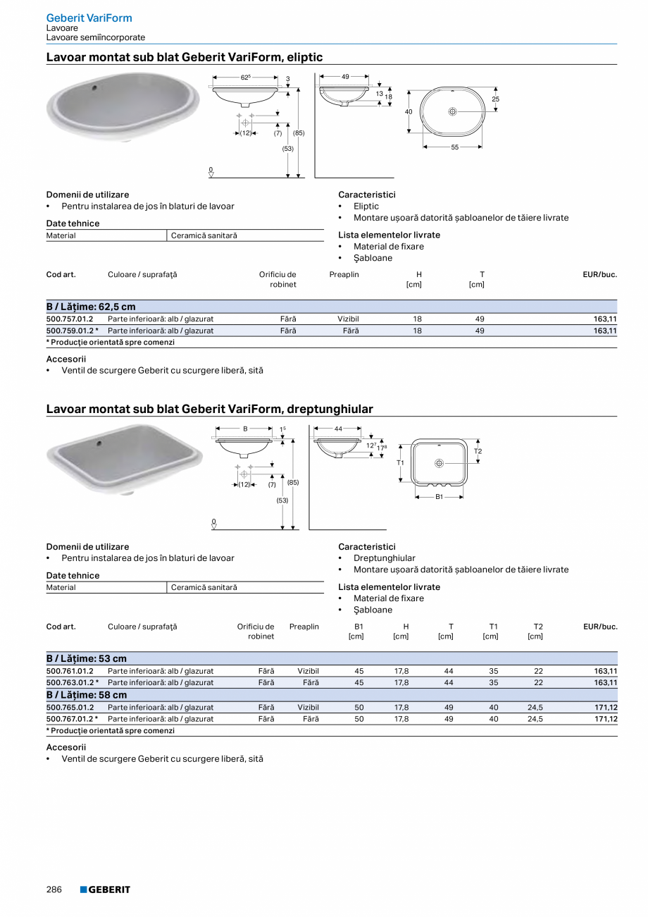 Pagina 274-Catalog GEBERIT - Colectii 2022-2023  Catalog, brosura Romana oar mobilier cu mobilier

Cu orificiu ...