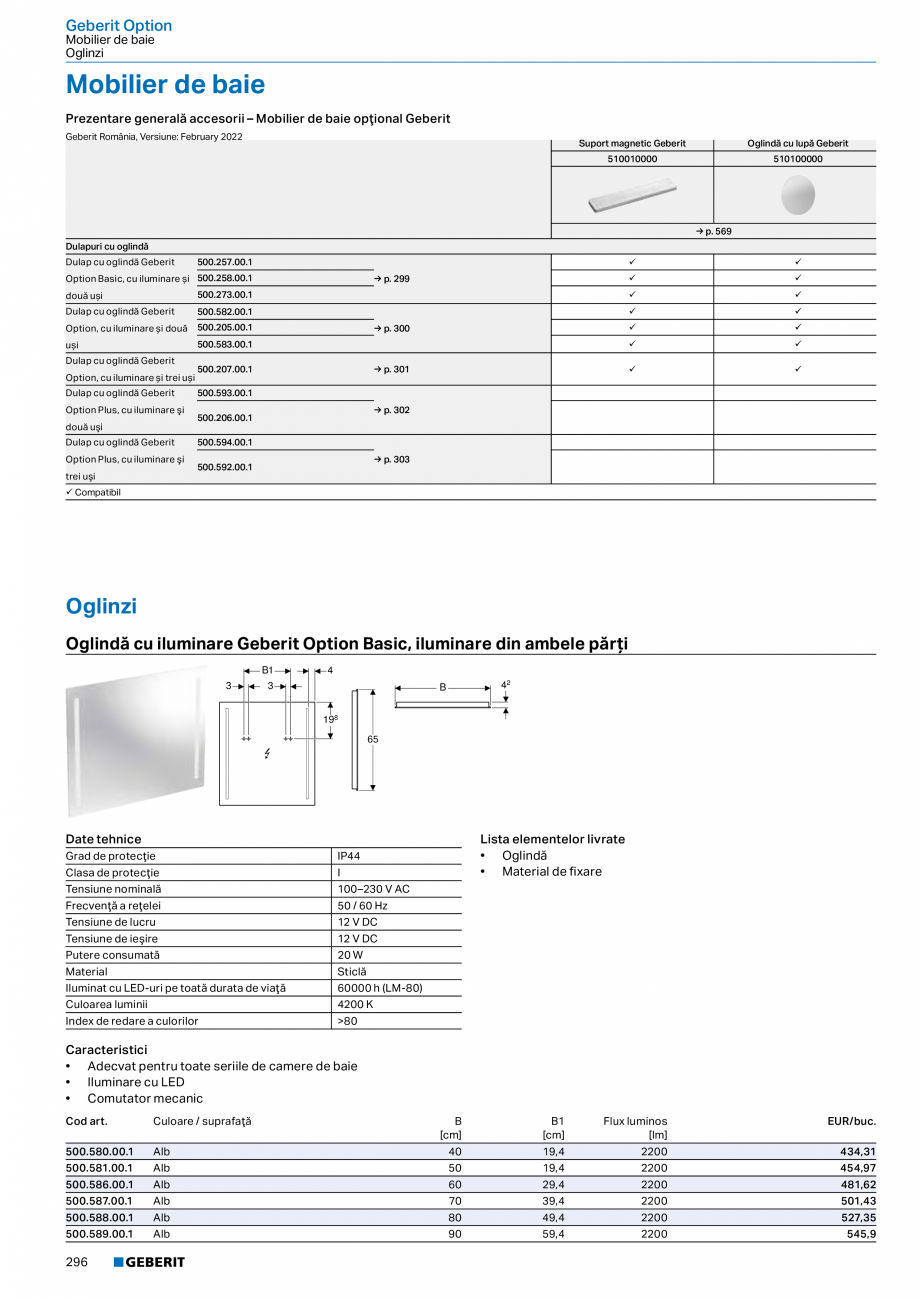 Pagina 284-Catalog GEBERIT - Colectii 2022-2023  Catalog, brosura Romana  p. 190
Accesorii
• Ventil de...