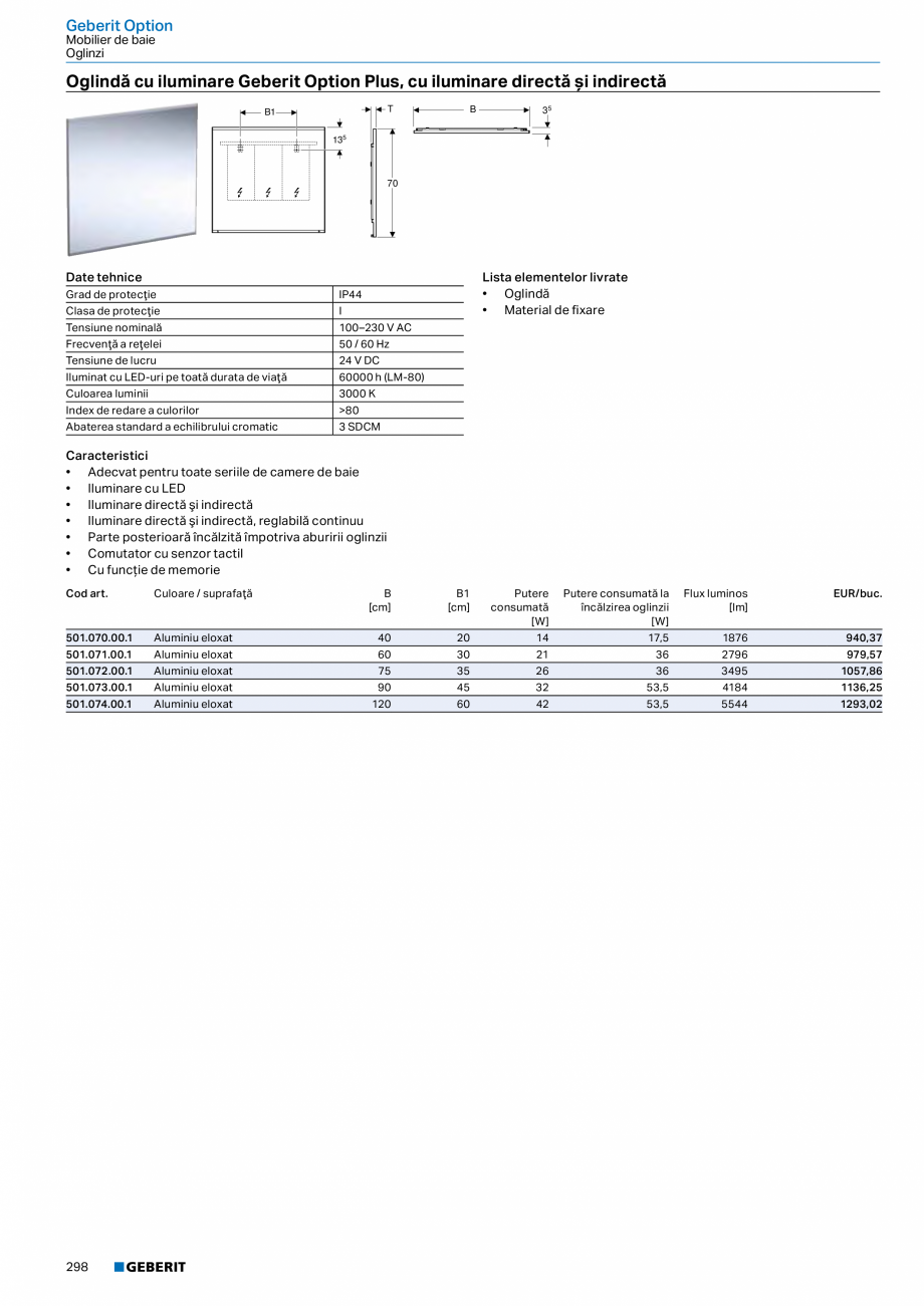 Pagina 286-Catalog GEBERIT - Colectii 2022-2023  Catalog, brosura Romana sare
• Sifon cu tub de imersiune...