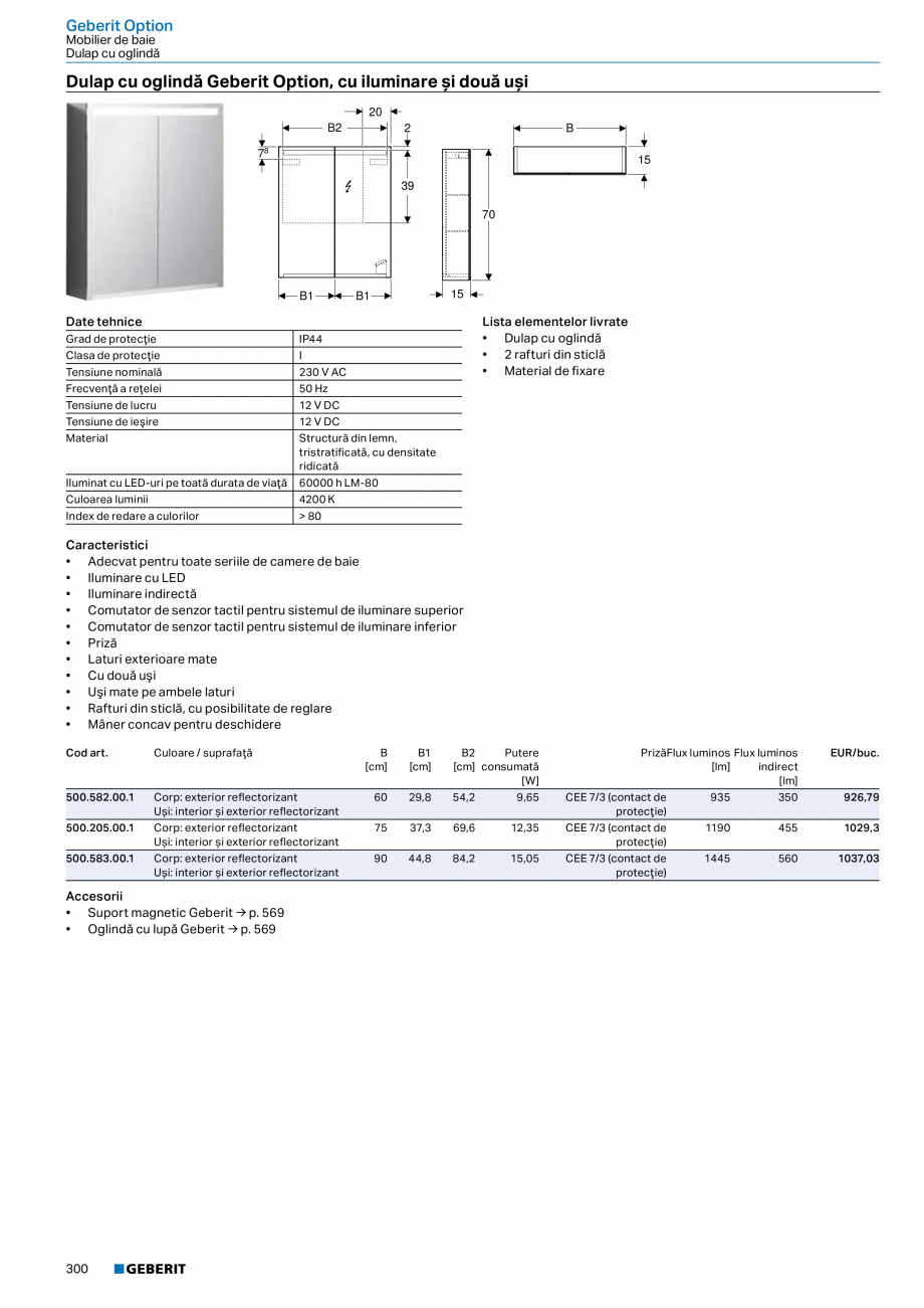 Pagina 288-Catalog GEBERIT - Colectii 2022-2023  Catalog, brosura Romana erit iCon pentru lavoar dublu, cu...