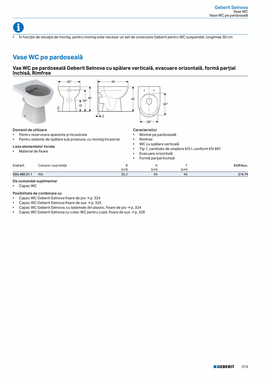 Pagina 312-Catalog GEBERIT - Colectii 2022-2023  Catalog, brosura Romana ü
ü
ü

→ p. 204

→ p. 204

→ ...