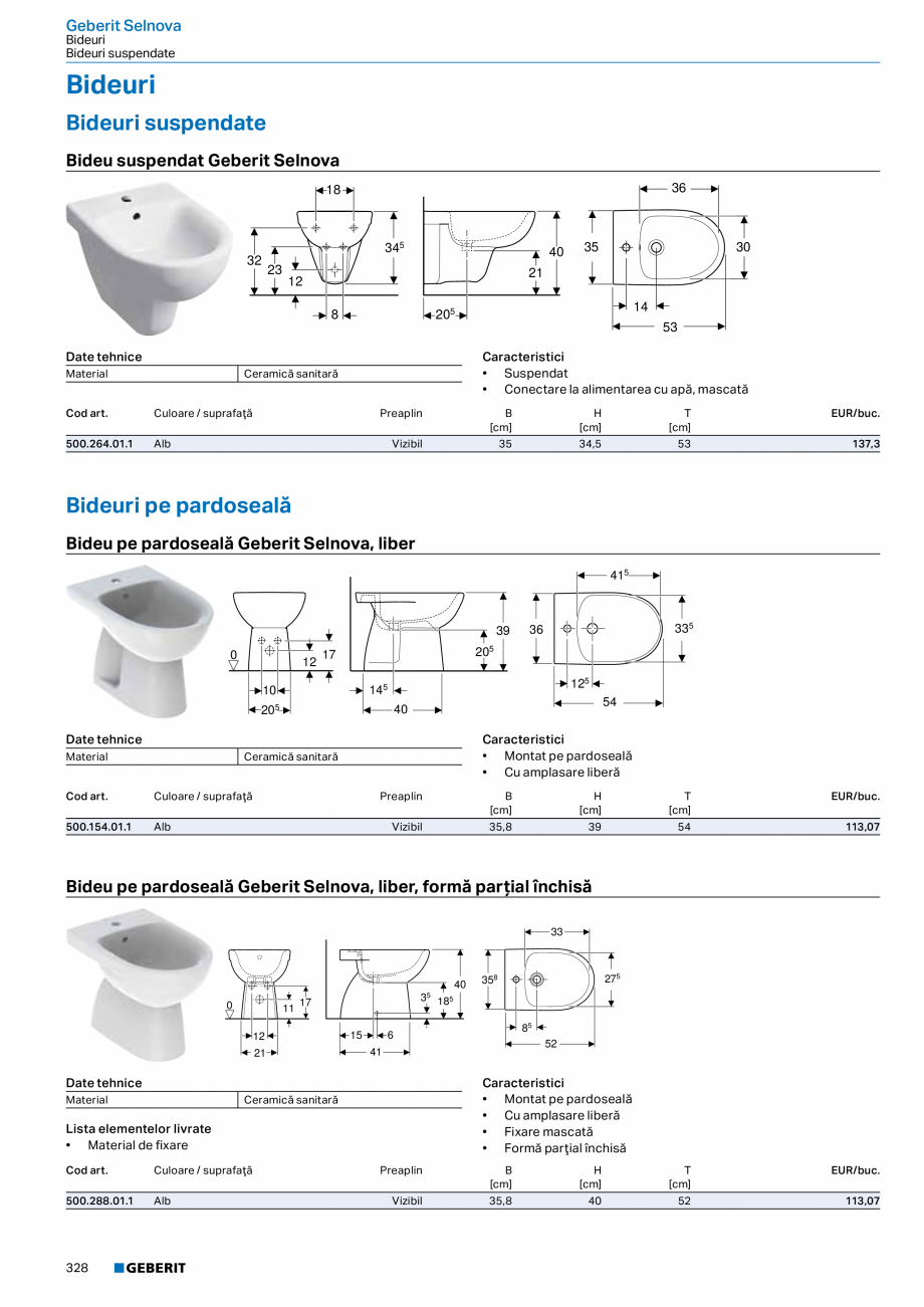 Pagina 327-Catalog GEBERIT - Colectii 2022-2023  Catalog, brosura Romana [cm]

B1
[cm]

B2
[cm]

H
[cm]

T
[cm]...