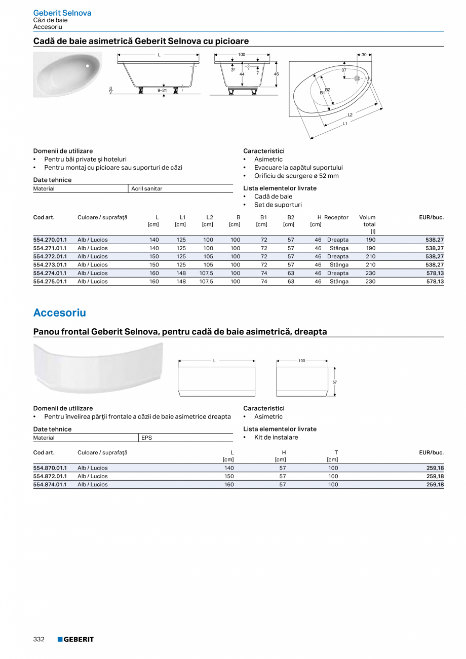 Pagina 331-Catalog GEBERIT - Colectii 2022-2023  Catalog, brosura Romana it în câmp electrostatic mat

118,4
...