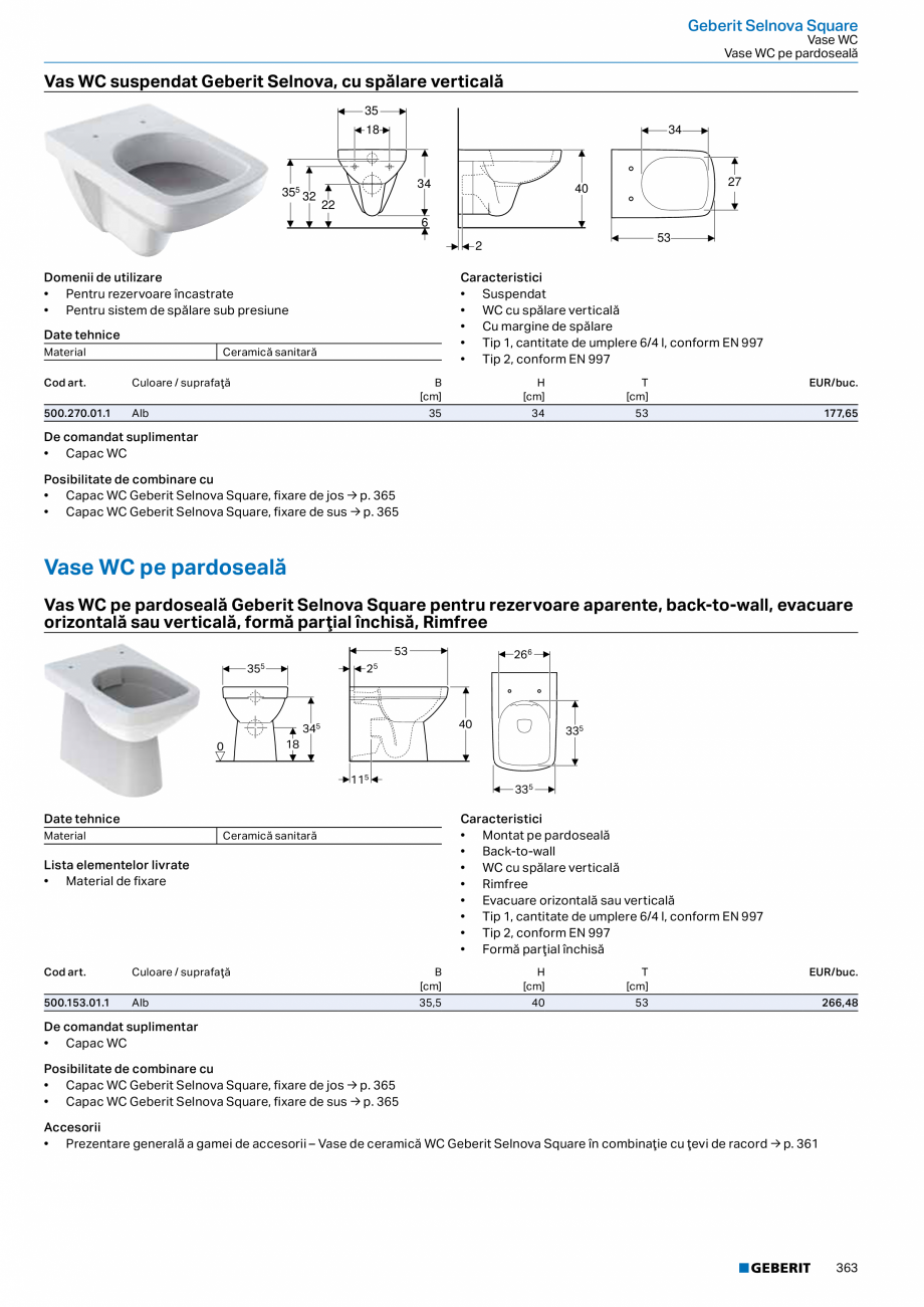 Pagina 362-Catalog GEBERIT - Colectii 2022-2023  Catalog, brosura Romana 

Date tehnice
Clasa de protecţie
...