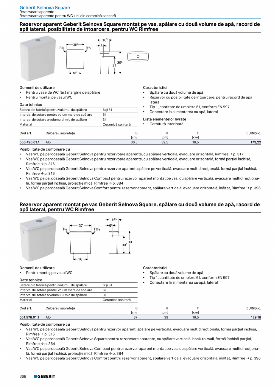 Pagina 367-Catalog GEBERIT - Colectii 2022-2023  Catalog, brosura Romana ice
Material

Structură din lemn,...