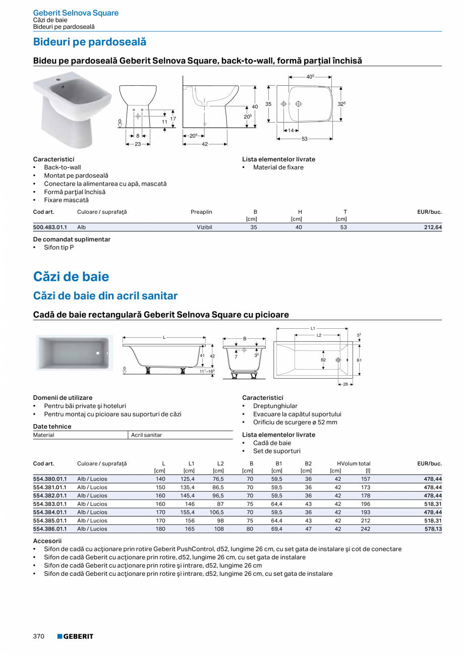 Pagina 369-Catalog GEBERIT - Colectii 2022-2023  Catalog, brosura Romana er de baie
Măşti de lavoare
...
