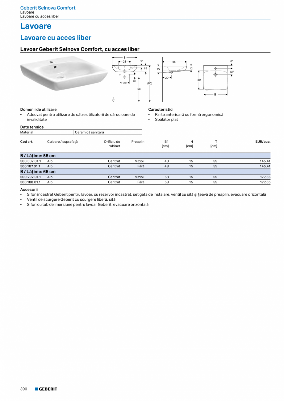 Pagina 389-Catalog GEBERIT - Colectii 2022-2023  Catalog, brosura Romana erit iCon
Square,
formă închisă,...