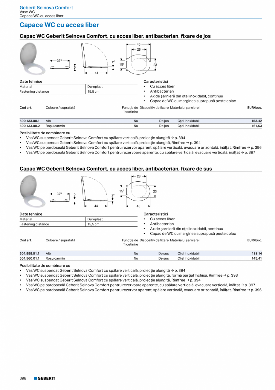 Pagina 397-Catalog GEBERIT - Colectii 2022-2023  Catalog, brosura Romana ,7

De comandat suplimentar
• Capac ...