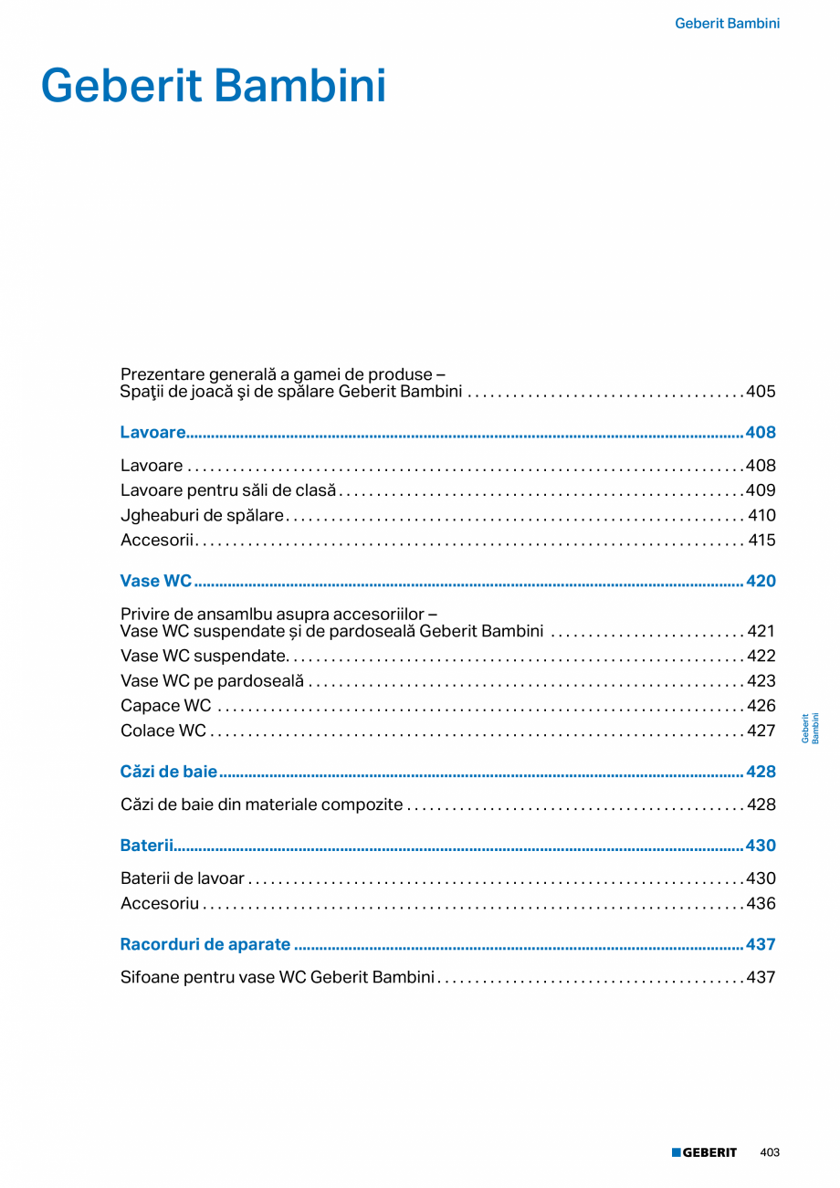 Pagina 402-Catalog GEBERIT - Colectii 2022-2023  Catalog, brosura Romana  WC cu spălare verticală
•...