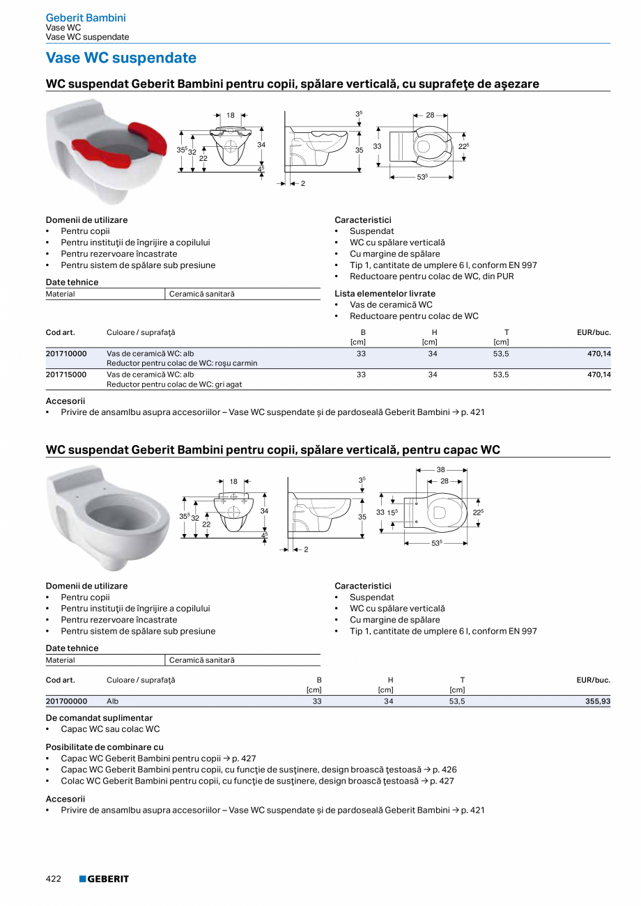 Pagina 421-Catalog GEBERIT - Colectii 2022-2023  Catalog, brosura Romana .  .  .  .

249
252
256
258
259

Vase ...