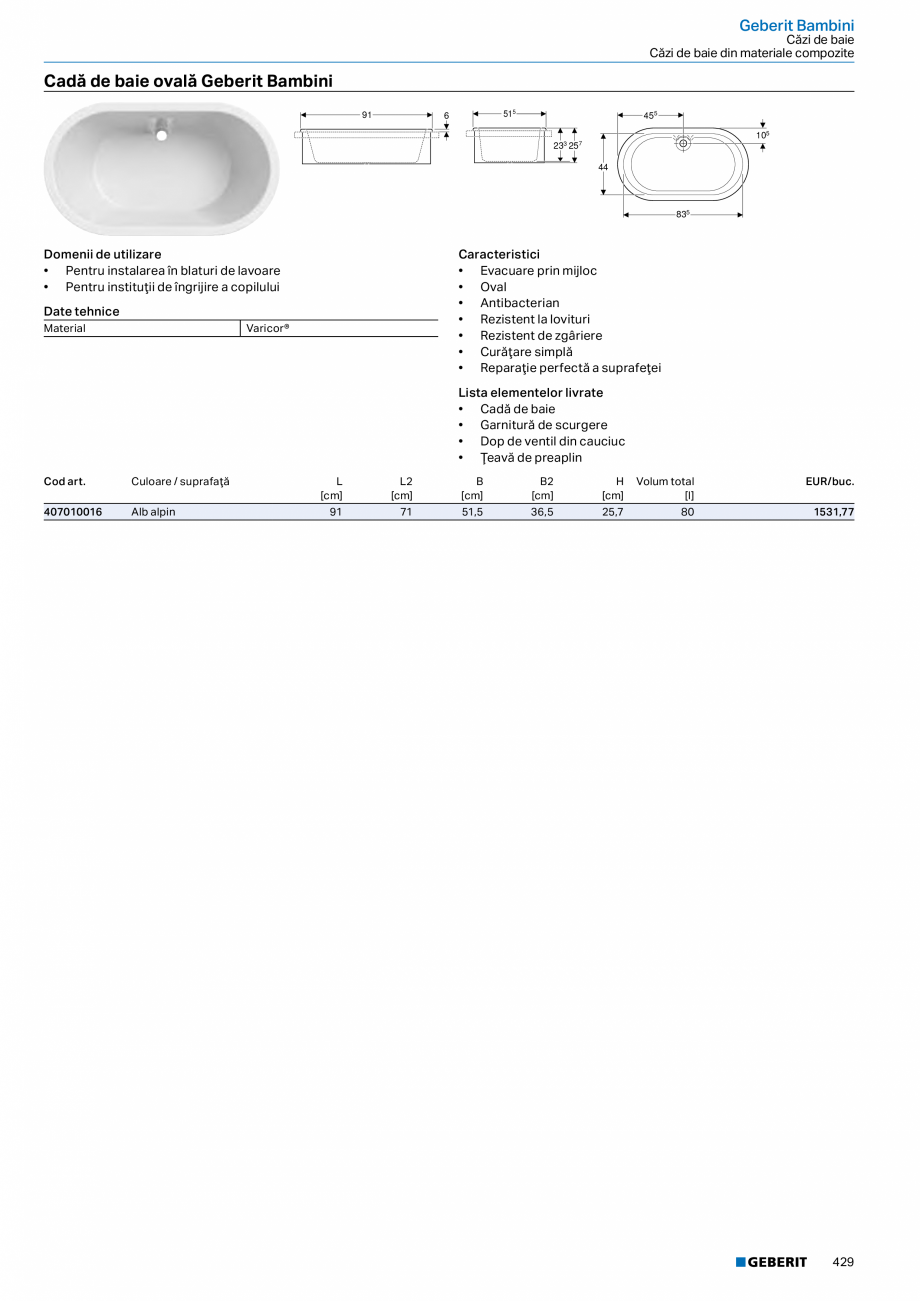 Pagina 428-Catalog GEBERIT - Colectii 2022-2023  Catalog, brosura Romana țime: 70 cm
500.248.01.1

Alb
...
