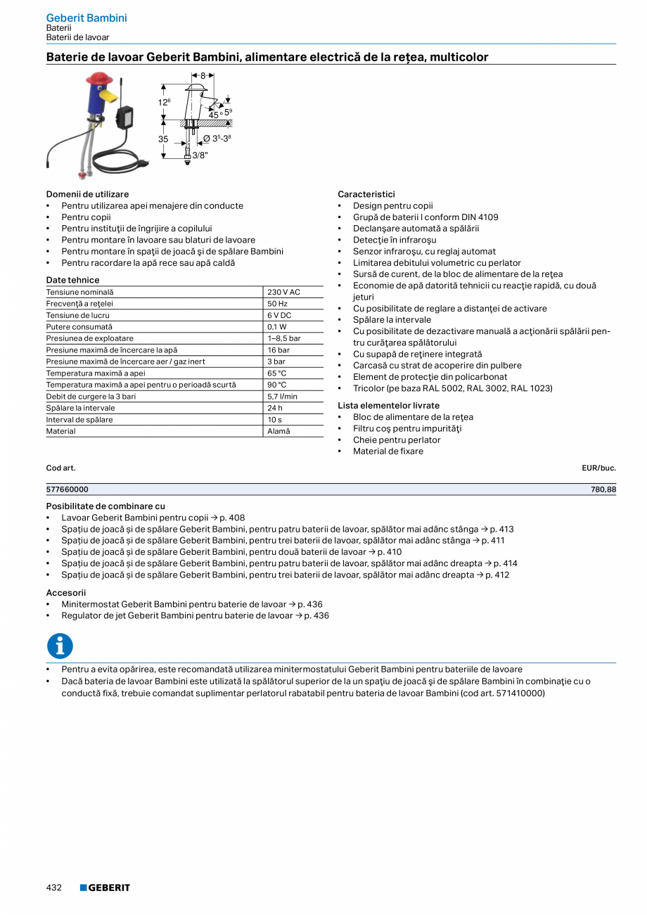 Pagina 431-Catalog GEBERIT - Colectii 2022-2023  Catalog, brosura Romana u, cu două sertare → p. 255
•...