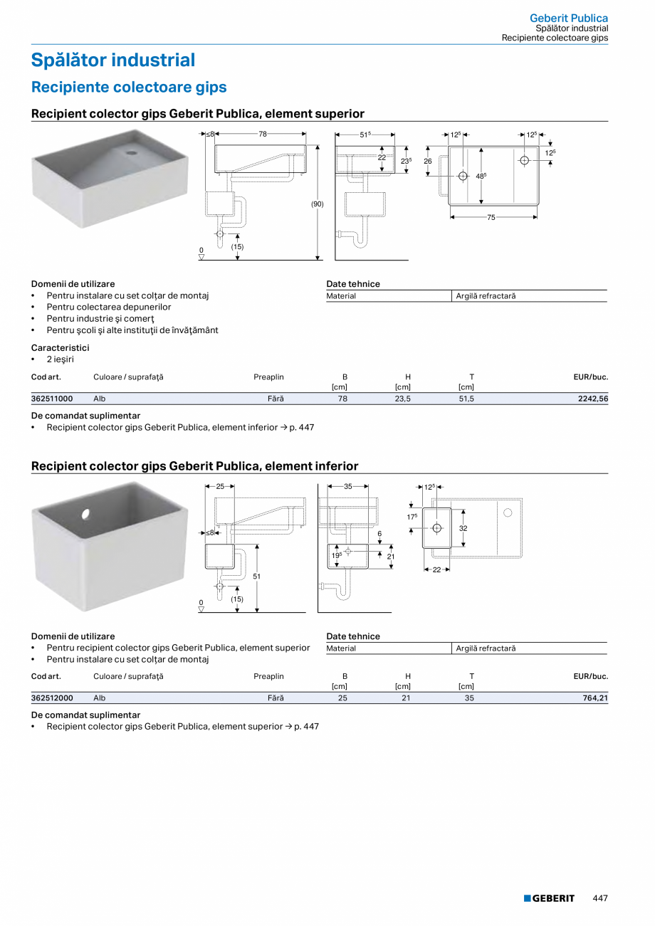 Pagina 446-Catalog GEBERIT - Colectii 2022-2023  Catalog, brosura Romana ion Basic, iluminare din ambele...
