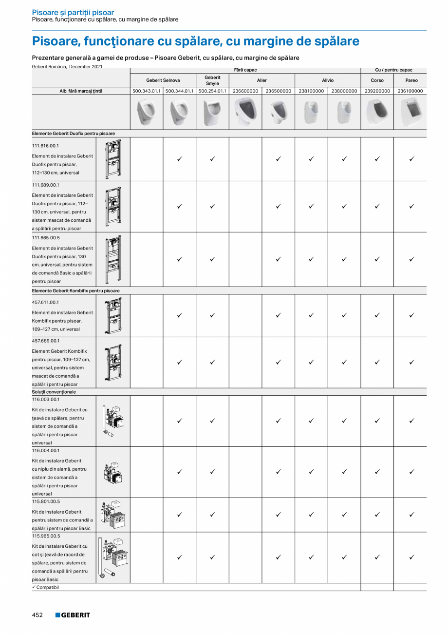 Pagina 451-Catalog GEBERIT - Colectii 2022-2023  Catalog, brosura Romana Oglindă cu iluminare Geberit Option...