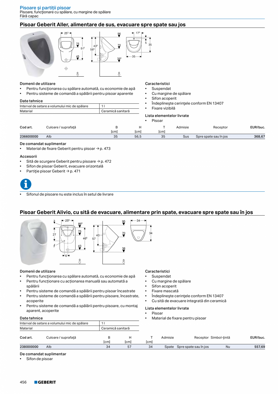 Pagina 455-Catalog GEBERIT - Colectii 2022-2023  Catalog, brosura Romana  Sertar cu sistem de retragere...