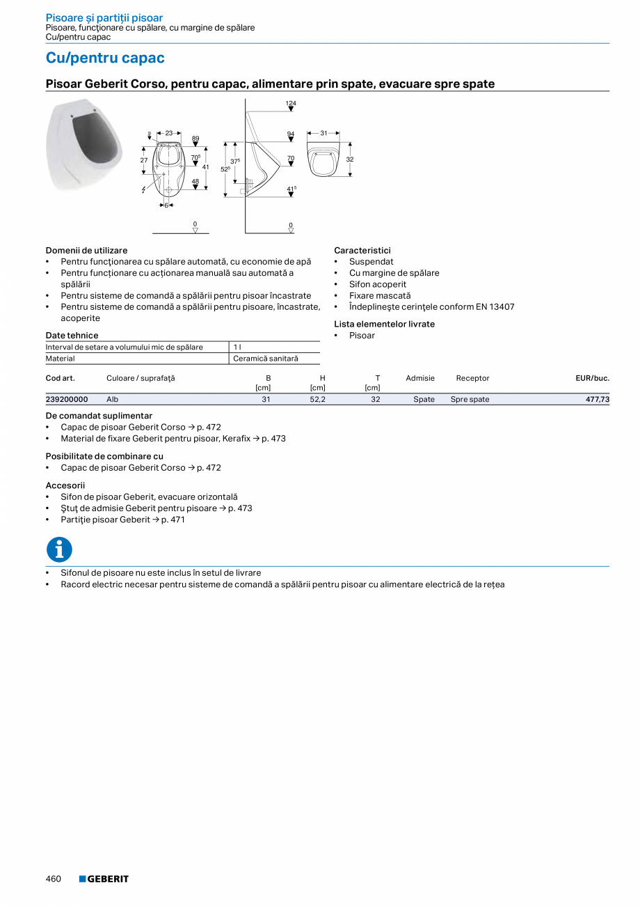 Pagina 459-Catalog GEBERIT - Colectii 2022-2023  Catalog, brosura Romana 





+

7



Date tehnice...