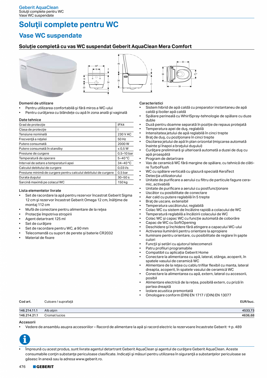 Pagina 475-Catalog GEBERIT - Colectii 2022-2023  Catalog, brosura Romana c de spălare

2,6 / 4 l

Material
...