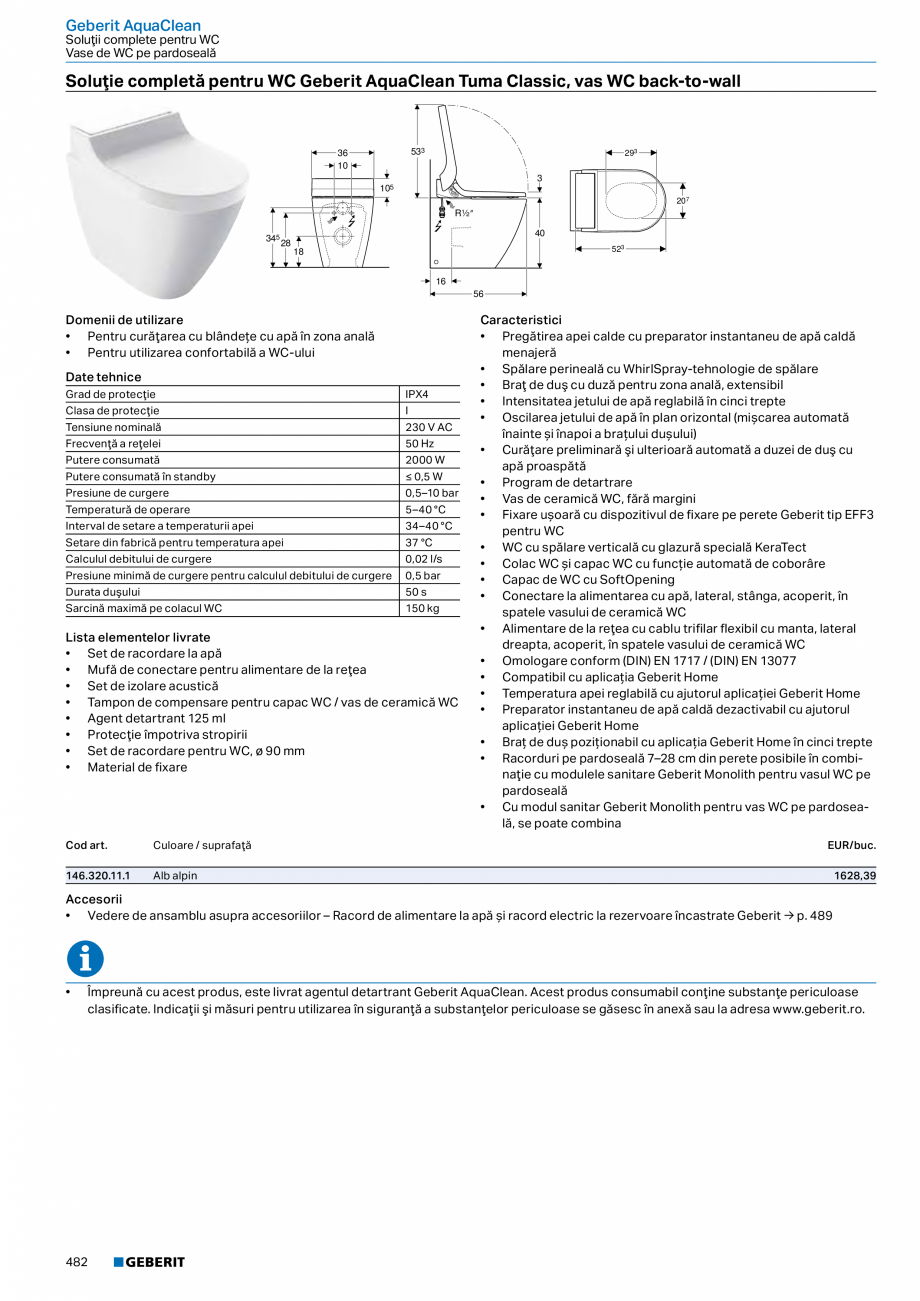 Pagina 481-Catalog GEBERIT - Colectii 2022-2023  Catalog, brosura Romana e lavoare Geberit VariForm
Geberit...