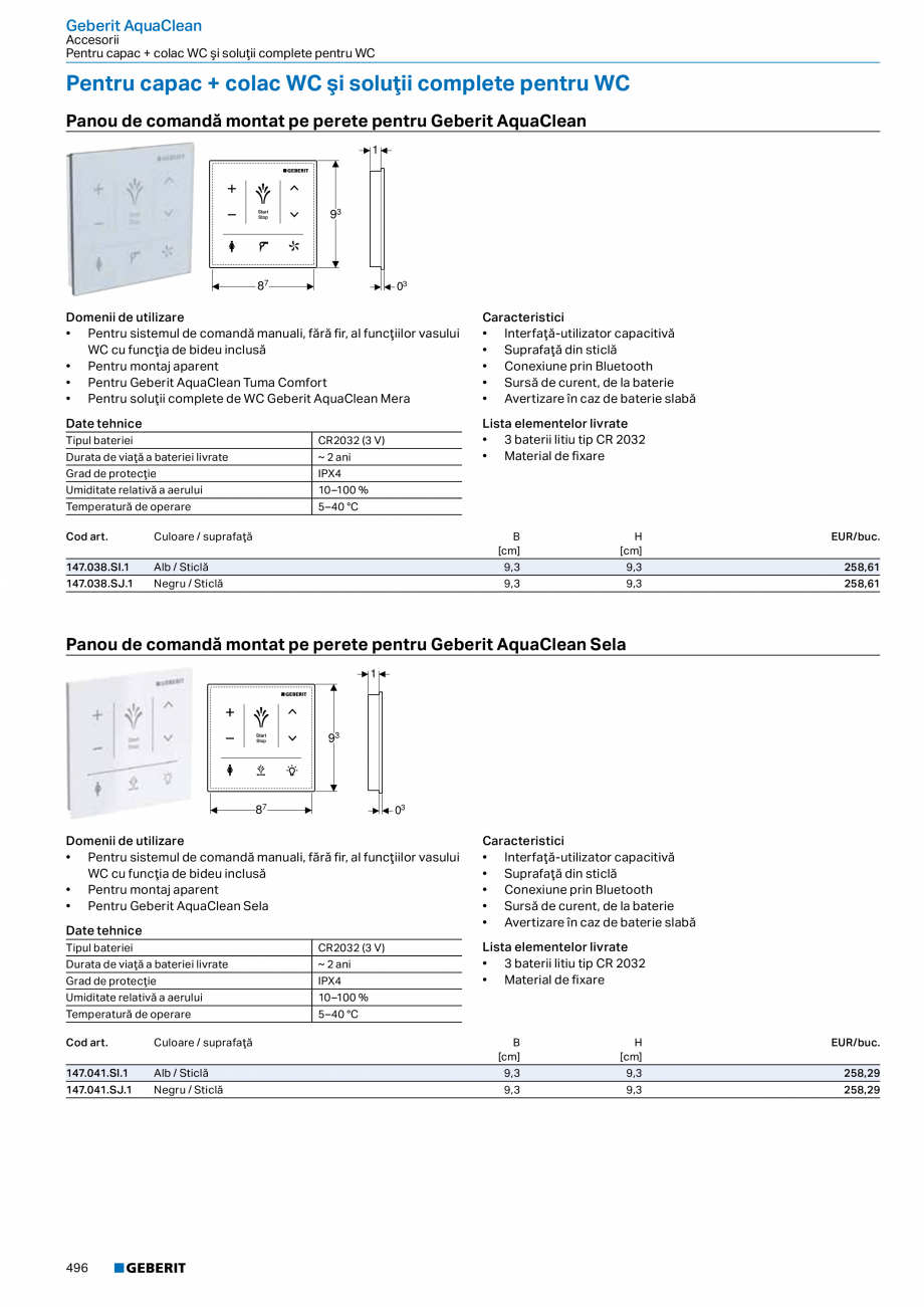 Pagina 495-Catalog GEBERIT - Colectii 2022-2023  Catalog, brosura Romana gere liberă, sită

Lavoar...