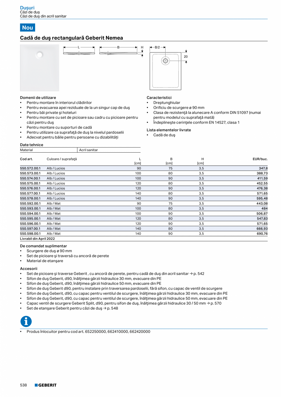 Pagina 537-Catalog GEBERIT - Colectii 2022-2023  Catalog, brosura Romana  .  .  .  .  .  .  .  .  .  .  .  .  ....