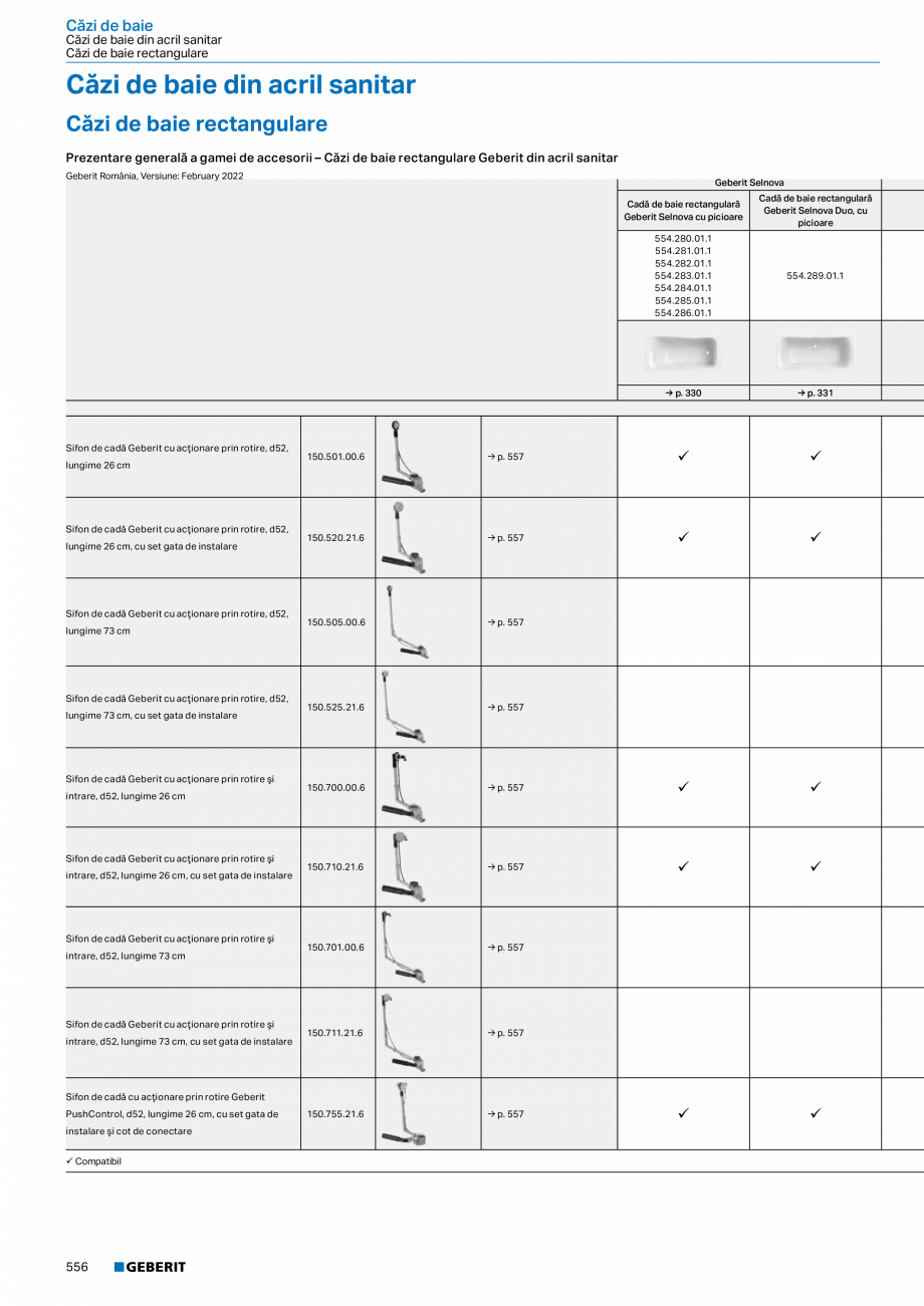 Pagina 555-Catalog GEBERIT - Colectii 2022-2023  Catalog, brosura Romana s Geberit Selnova Square, spălare cu ...