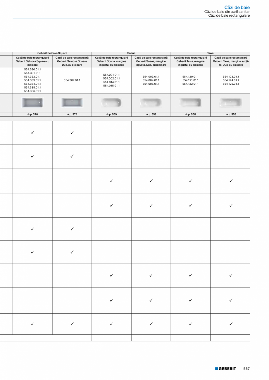 Pagina 556-Catalog GEBERIT - Colectii 2022-2023  Catalog, brosura Romana spălare verticală
• Rimfree
•...