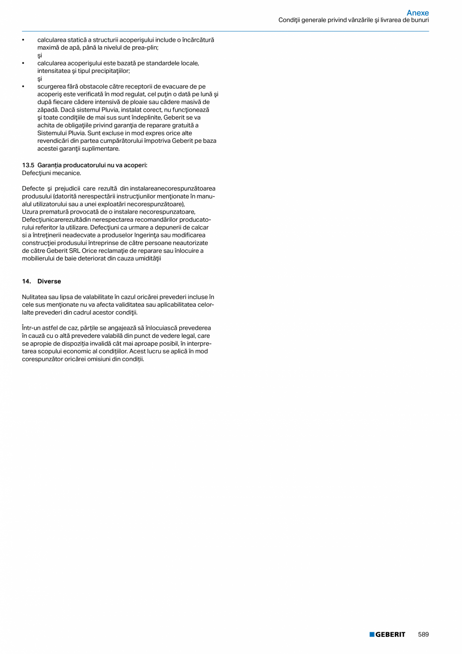 Pagina 588-Catalog GEBERIT - Colectii 2022-2023  Catalog, brosura Romana prin mijloc
• Orificiu de scurgere...