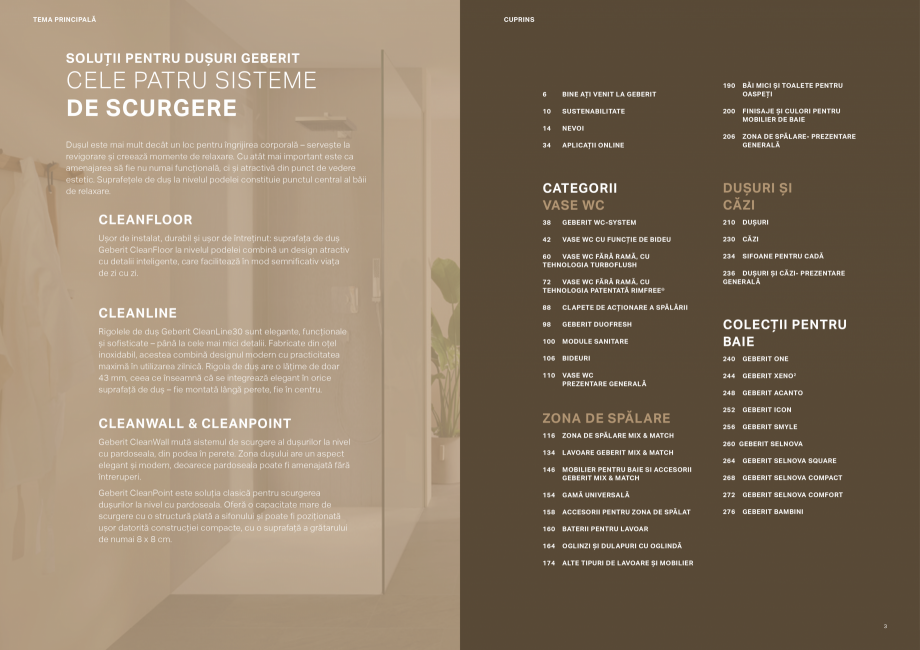 Pagina 2-Colectii pentru baie  Catalog, brosura Romana NCȚIE DE BIDEU

230

CĂZI

234

SIFOANE PENTRU CADĂ...