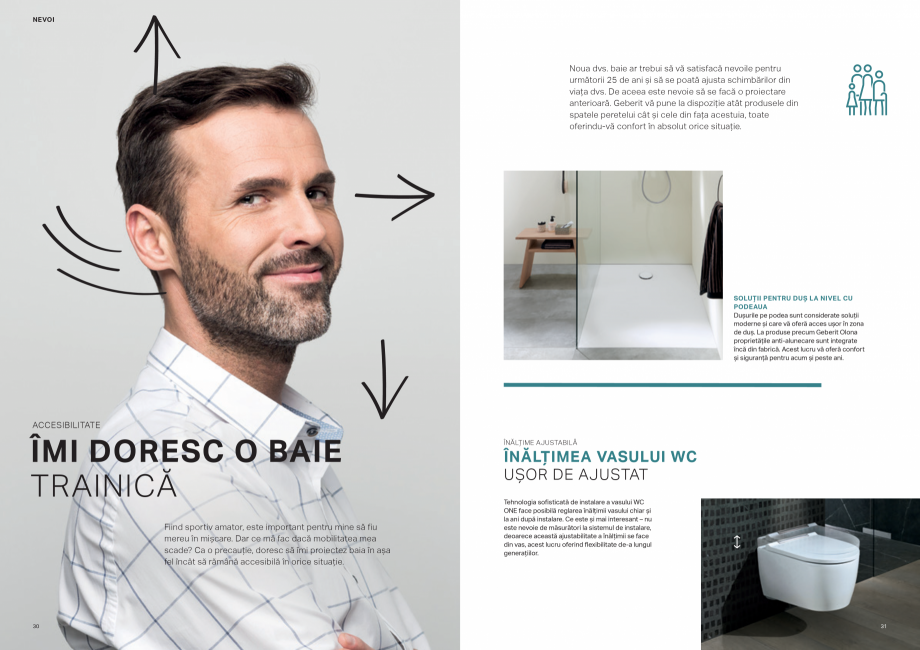 Pagina 16-Colectii pentru baie  Catalog, brosura Romana ietate de
opțiuni pentru zona de lavoar. Modelele de ...