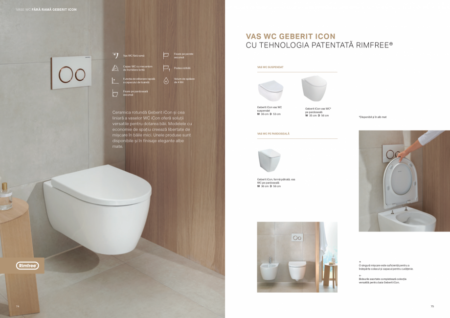 Pagina 38-Colectii pentru baie  Catalog, brosura Romana re utilizator

Funcția de detartrare
Funcția de...