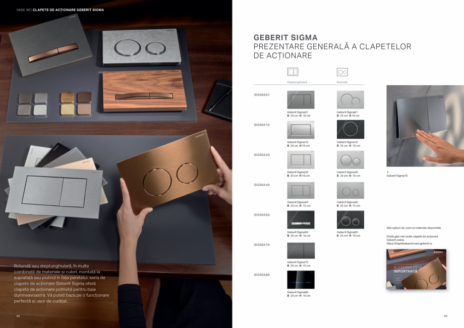 Pagina 47-Colectii pentru baie  Catalog, brosura Romana tex controlat, creat printr-o deschidere
laterală și...