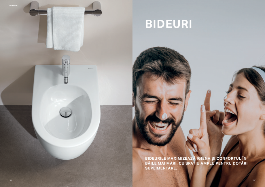 Pagina 54-Colectii pentru baie  Catalog, brosura Romana  capacului de toaletă
Fixare de pardoseală
ascunsă
...