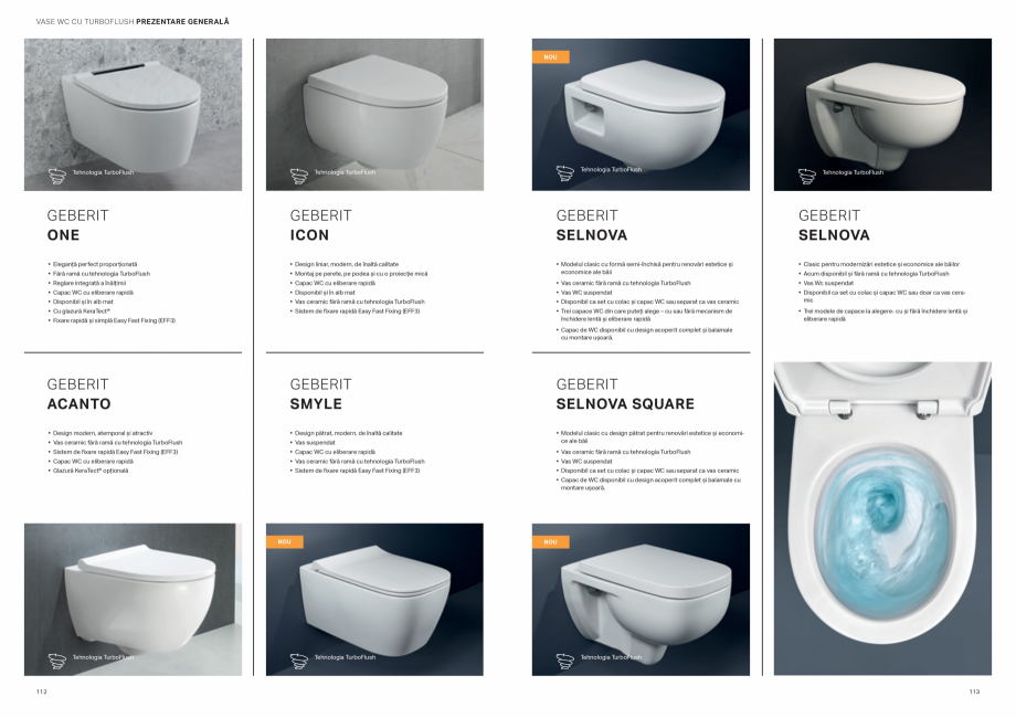 Pagina 57-Colectii pentru baie  Catalog, brosura Romana A COMFORT
CU TEHNOLOGIA PATENTATĂ RIMFREE®

Colac...