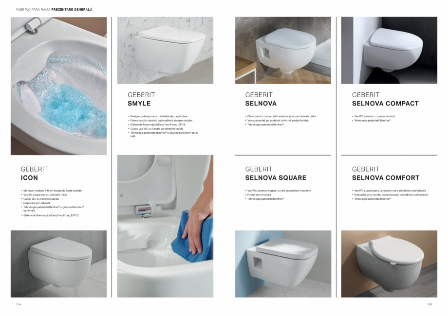 Pagina 58-Colectii pentru baie  Catalog, brosura Romana lui, completată cu elemente
ajutătoare de prindere...