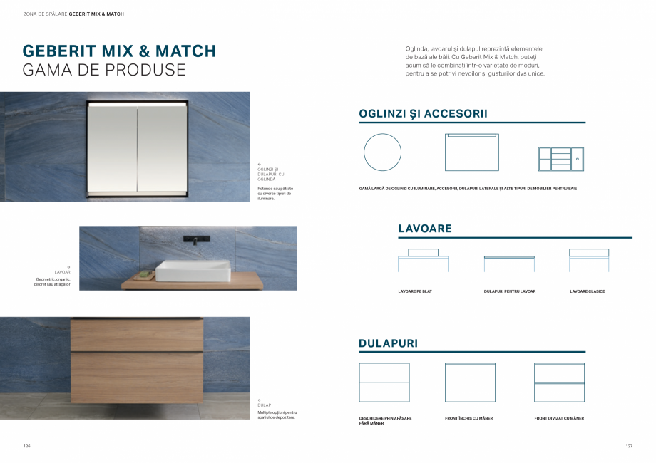 Pagina 64-Colectii pentru baie  Catalog, brosura Romana ii sunt disponibile în showroom-ul virtual de
pe www....