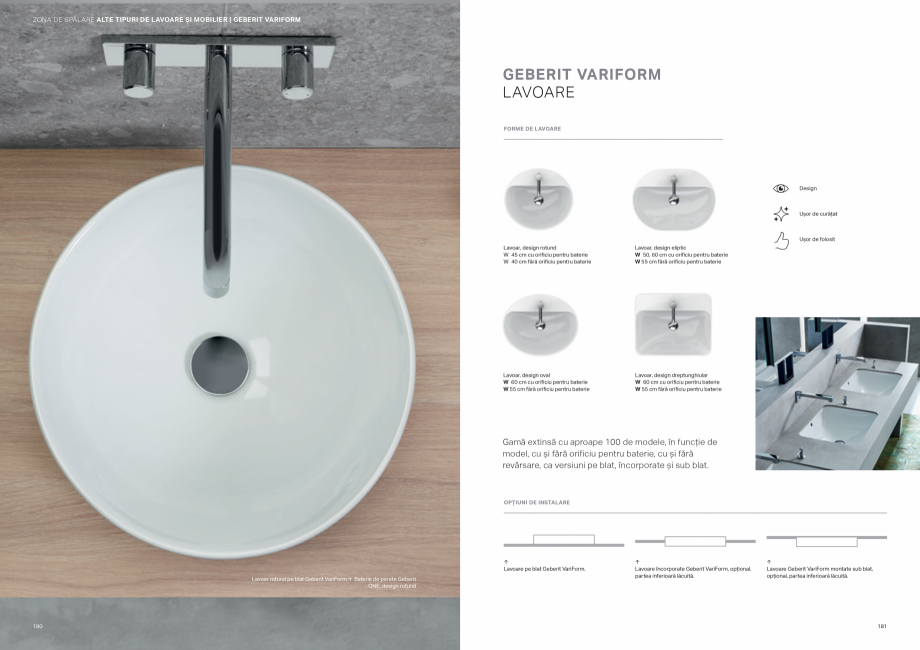 Pagina 91-Colectii pentru baie  Catalog, brosura Romana sertarele de sus

158

Bandă de lumină Geberit...