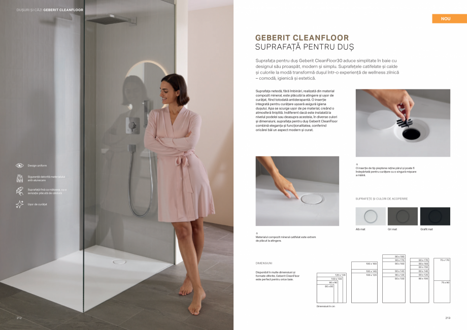 Pagina 107-Colectii pentru baie  Catalog, brosura Romana E CULORI ȘI FINISAJE PENTRU MOBILIER

ALB MAT
(RAL...