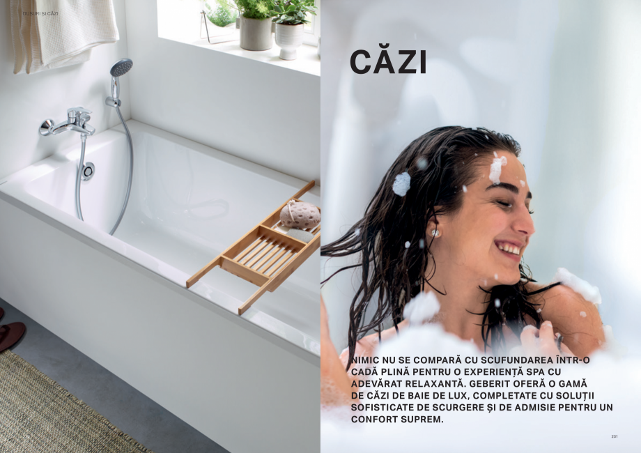 Pagina 116-Colectii pentru baie  Catalog, brosura Romana e curățat.

DIMENSIUNI
4.3 x 30–160
4.3 x 30–130...