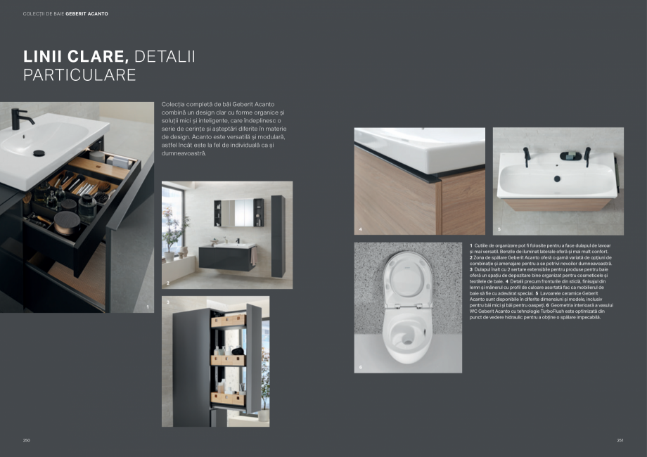 Pagina 126-Colectii pentru baie  Catalog, brosura Romana ile cu oglindă Geberit ONE
cu ComfortLight sunt...