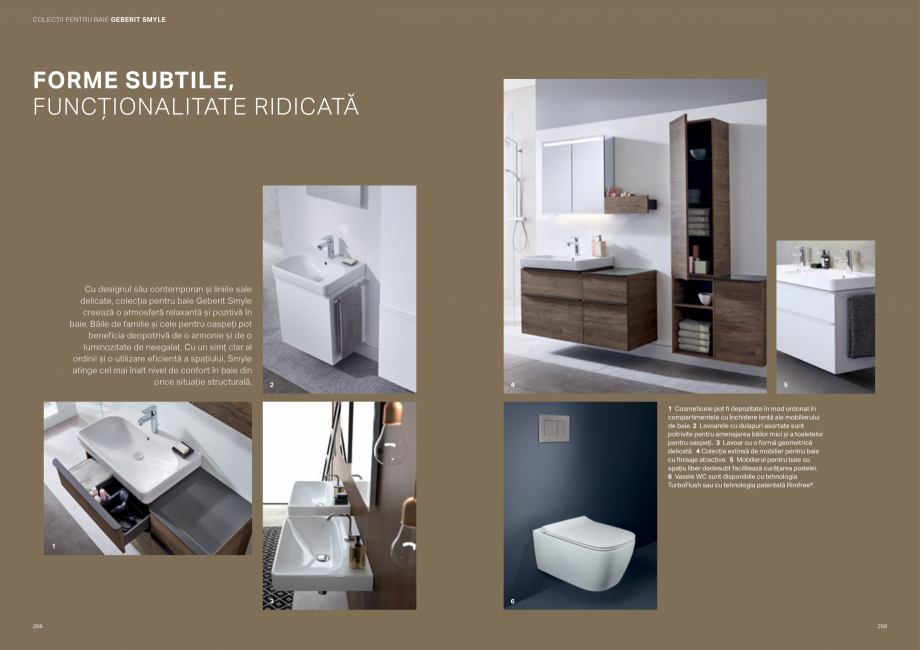 Pagina 130-Colectii pentru baie  Catalog, brosura Romana AIE
Mobilierul Geberit Acanto
oferă un spațiu de...