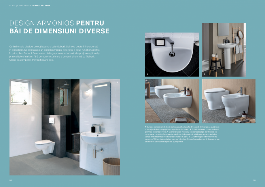 Pagina 132-Colectii pentru baie  Catalog, brosura Romana �II PENTRU BAIE GEBERIT ICON

ASPECT CURAT,
DESIGN...
