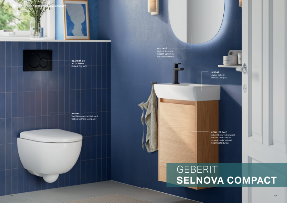 Pagina 135-Colectii pentru baie  Catalog, brosura Romana acționare a spălării
Geberit Sigma20. Disponibilă ...