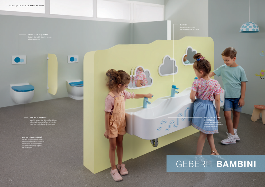 Pagina 139-Colectii pentru baie  Catalog, brosura Romana  nou oricărei băi. 4
Soluție de spălare compactă ...