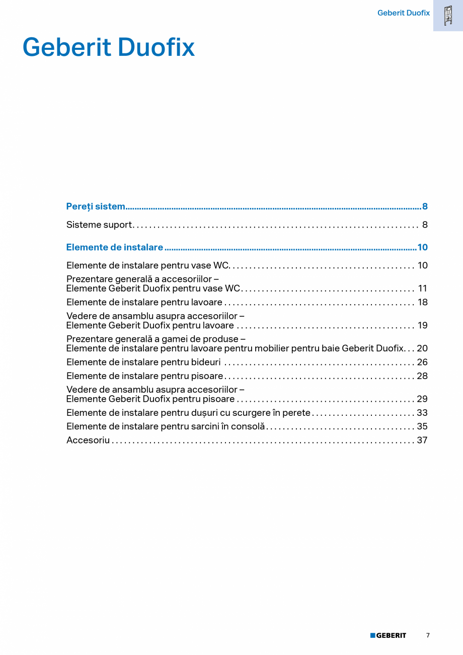 Pagina 6-Catalog Colectii de baie si sisteme sanitare  Catalog, brosura Romana it Duofix, 112 cm,
cu rezervor...