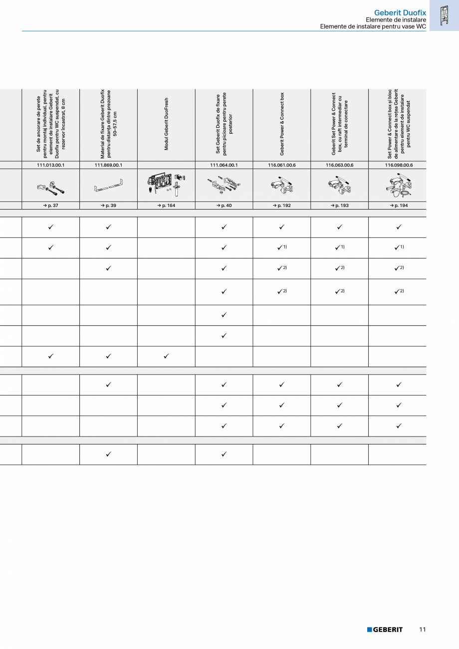 Pagina 10-Catalog Colectii de baie si sisteme sanitare  Catalog, brosura Romana WC suspendat Geberit Duofix,...